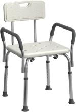 Medline Shower Chair Seat w/ Padded Armrests & Back Heavy Duty Chair. Retail $50.00