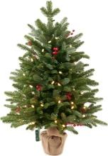 Amaoasis 3ft Pre-Lit Premium Artificial Christmas Tree w/70 LED Light [Green].  Retail $90.00