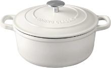 EDGING CASTING Dutch Oven 5.5 Qt. w/ Dual Handles [White-Tone].  Retail $70.00