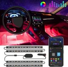 Car LED Lights, Smart Interior Lights with App Control, Retail $225.00
