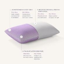 Purple Harmony Pillow | The Greatest Pillow Ever Invented, Hex Grid, (Medium), Retail $200.00