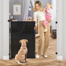 42 Inch Extra Tall Retractable Dog Gate, 55" Wide, Retractable, Retail $75.00