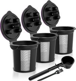 Reusable K Cups with Coffee Scoop Funnel, 3 Pk, Retail $25.00