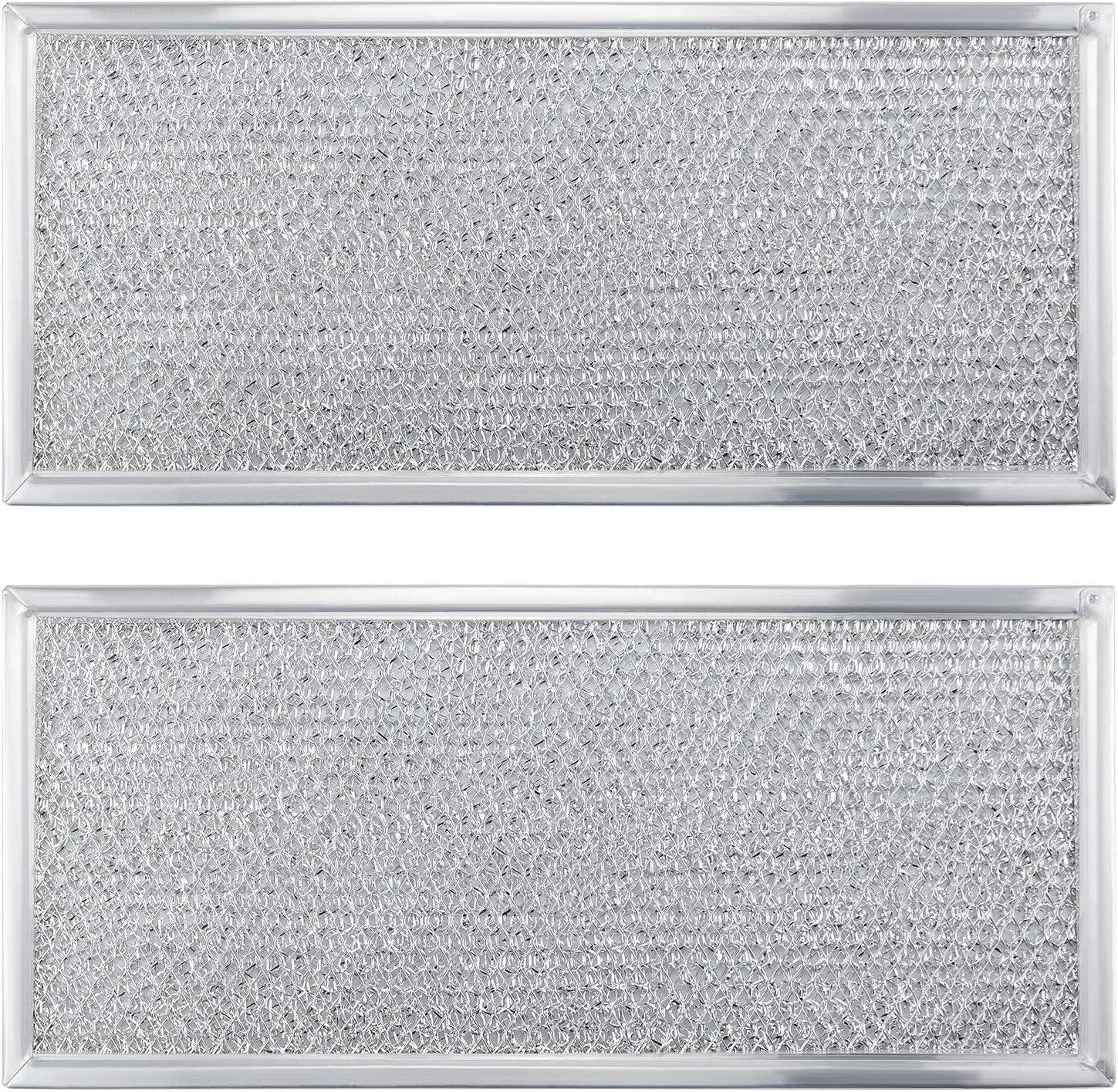 Microwave Grease Filter, Approx. 13" x 6", Replacement for Whirlpool GE Microwaves, 2Pk, Retail $15