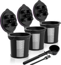 Reusable K Cups with Coffee Scoop Funnel, 3 Pk, Retail $25.00