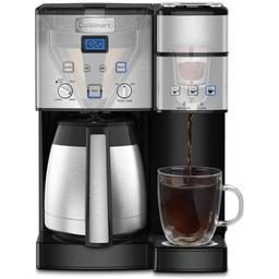 Cuisinart Coffee Center 10-Cup Thermal Single-Serve Brewer Coffeemaker, Silver-Tone, Retail $315.00