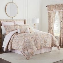 Waverly Mudan Comforter Set, Taupe, 4-Piece, Full/Queen, Retail $200.00