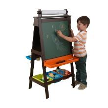 KidKraft Storage Easel - Espresso, Brown, Retail $110.00