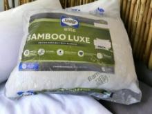 Sealy Elite Rayon from Bamboo Luxe Pillow, 20X28, Single Pillow, Retail $40.00