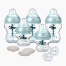 Tommee Tippee Fussy Baby Complete Set | 5 Ounce & 9 Ounce Advanced Anti-Colic Bottles, Retail $30.00