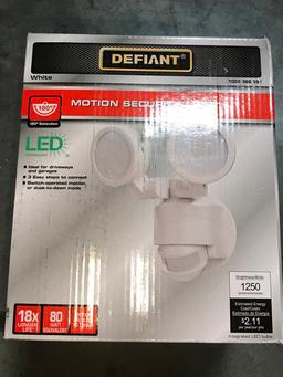 Defiant 180 Degree White Motion Activated Outdoor Integrated LED , $45.97 Est. Retail Value