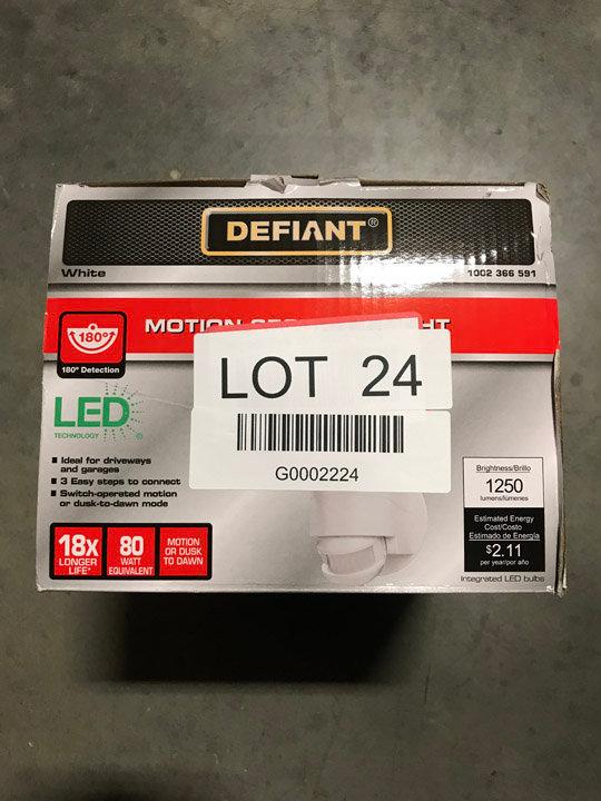 Defiant 180 Degree White Motion Activated Outdoor Integrated LED , $45.97 Est. Retail Value
