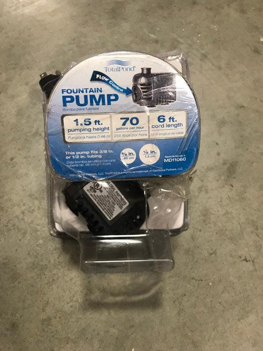 Total Pond Fountain pump, $21.8 Est. Retail Value