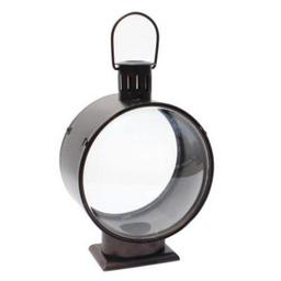 Hampton Bay 11.2 in. Metal Lantern with Glass, $22.98 Est. Retail Value