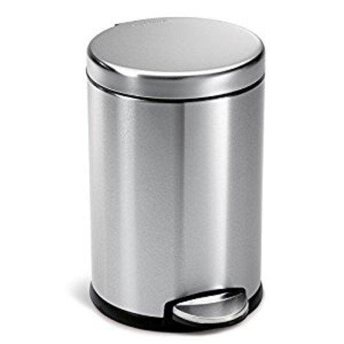 simplehuman(R) Fingerprint-Proof Mini Round Step Can, $22.99 Est. Retail Value