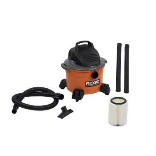 RIDGID 6 Gal. 3.5-Peak HP Wet Dry Vac, $57.47 Est. Retail Value