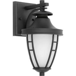 Progress Lighting Fairview Collection 1-Light Black LED Wall Lantern, $80.47 Est. Retail Value