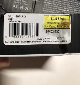 Kwikset Signature Series Lido Entry Lever - 740LL 15 SMT CP K4, $57.49 Est. Retail Value
