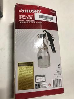 Husky Siphon Feed Spray Gun, $57.48 Est. Retail Value