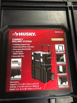 Husky 22 in. Connect Rolling System Tool Box, $91.97 Est. Retail Value