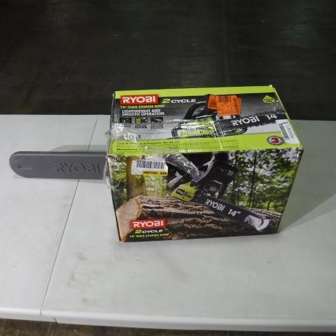 Ryobi 14 in. 37cc 2-Cycle Gas Chainsaw, $109 Est.Retail Value