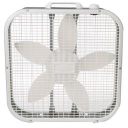 Lasko 20" Box 3-Speed Fan, Model #B20200, White. $19.41 ERV