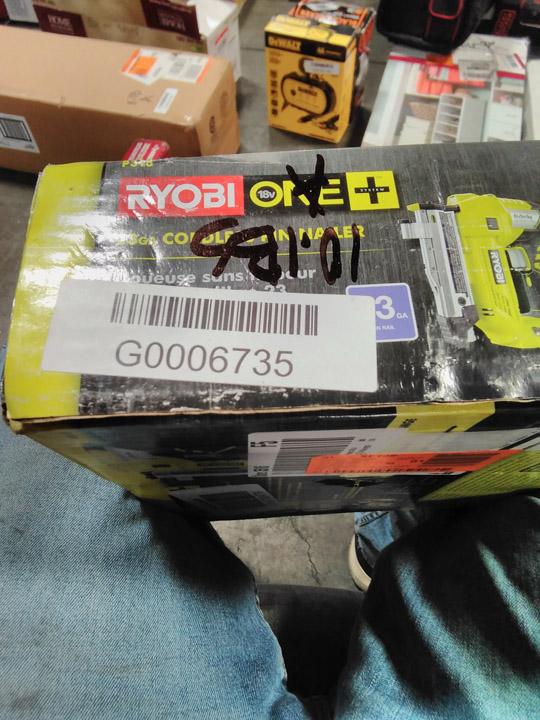 Ryobi 18-Volt ONE+ AirStrike 23-Gauge Cordless Pin Nailer. $148.35 ERV