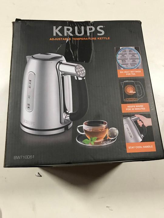 KRUPS PRGM KETTLE. $57.43 ERV