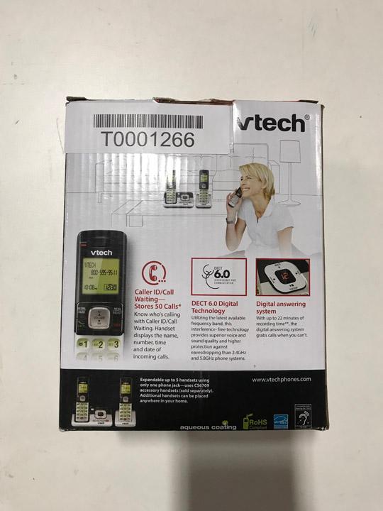 VTech CS6829-2 DECT 6.0 Dual Handset Cordless Answering System. $50.57 ERV