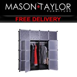 Mason Taylor DIY 16XL Cube Storage Cupboard Wardrobe V63-818273. $204.69 ERV