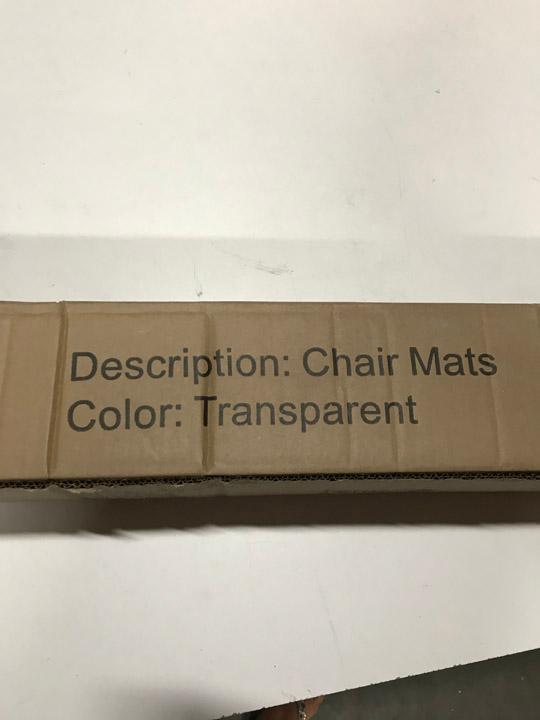 Marvelux 36" x 48" Vinyl (PVC) Rectangular Chair Mat for Hard Floors. $39.09 ERV