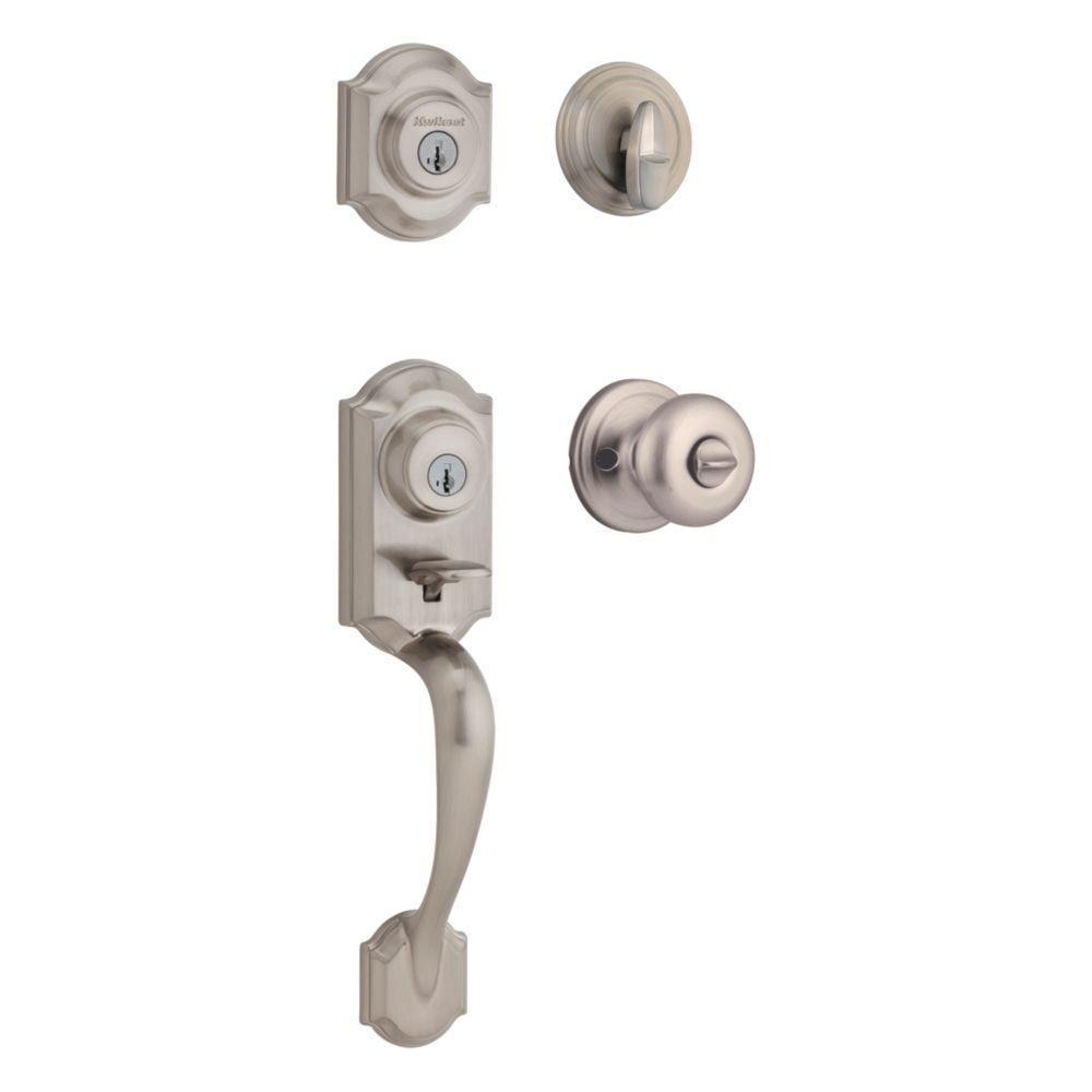 Kwikset Montara Satin Nickel Single Cylinder Door Handleset. $148.35 ERV