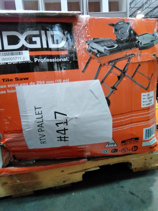 RIDGID 10 in. Wet Tile Saw with Stand. $803.85 ERV