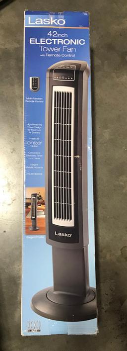 Lasko 42 in. Electronic Tower Fan with Remote Control. $75 MSRP