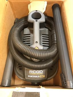 RIDGID 4 Gal. 5.0-Peak HP Portable Wet/Dry Vacuum. $92 MSRP