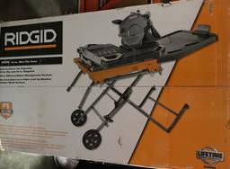 Ridgid 10 in. Wet Tile Saw with Stand. $919 MSRP