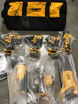 Dewalt 8 Tool 20v Lithium-ion Cordless Combo Kit Set W. 2 Batteries Charger Bag. $976 MSRP