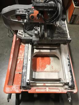 Ridgid 10 in. Wet Tile Saw with Stand. $919 MSRP