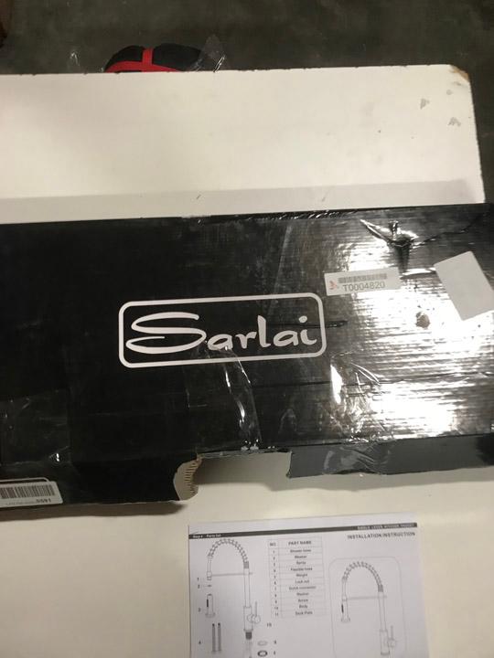 Sarlai Lead-Free Best Modern Commercial Pull Down Sprayer Stainless  Kitchen Faucet. $80 MSRP