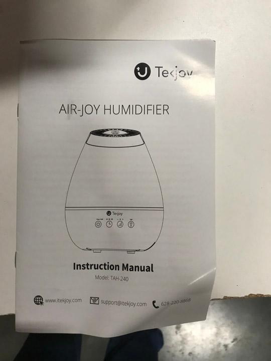 Tekjoy Cool Mist Humidifier, Premium Ultrasonic Humidifiers . $79 MSRP