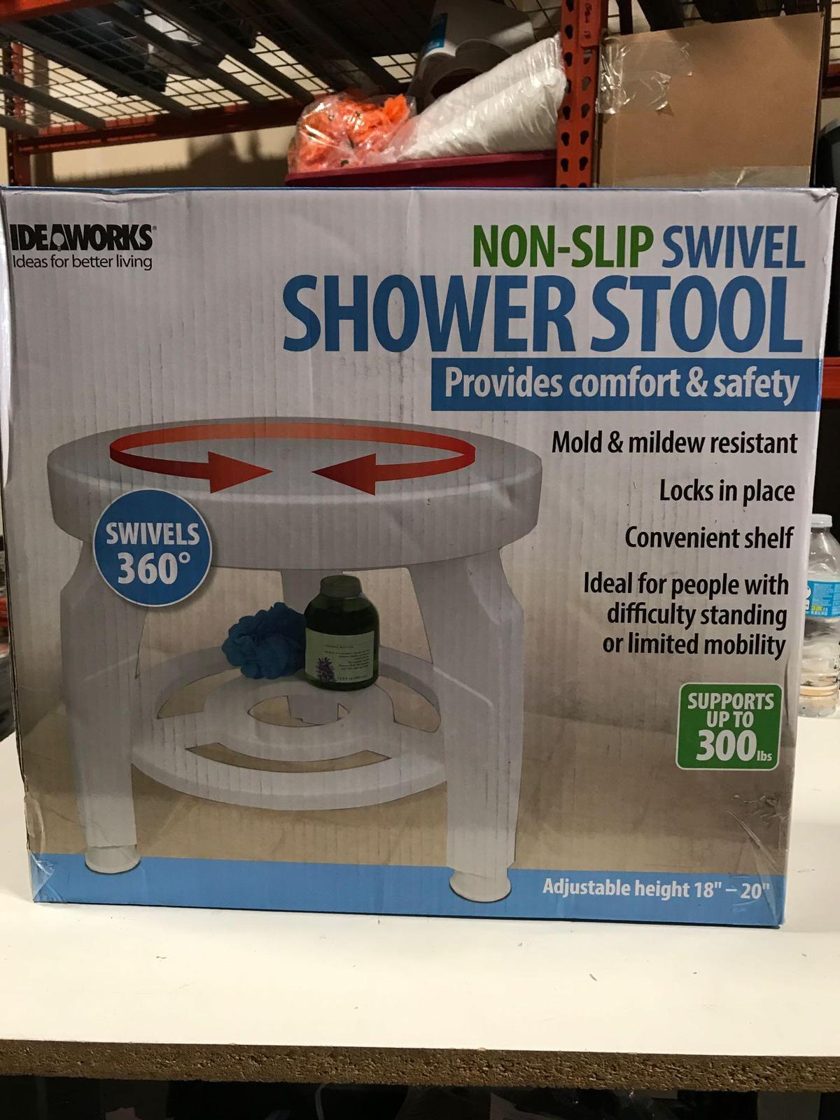 Swivel Shower Stool Shower Stool,$140 MSRP