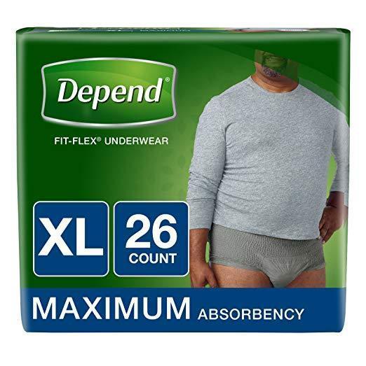 Depend FIT-FLEX Incontinence Underwear for Men, $17 MSRP