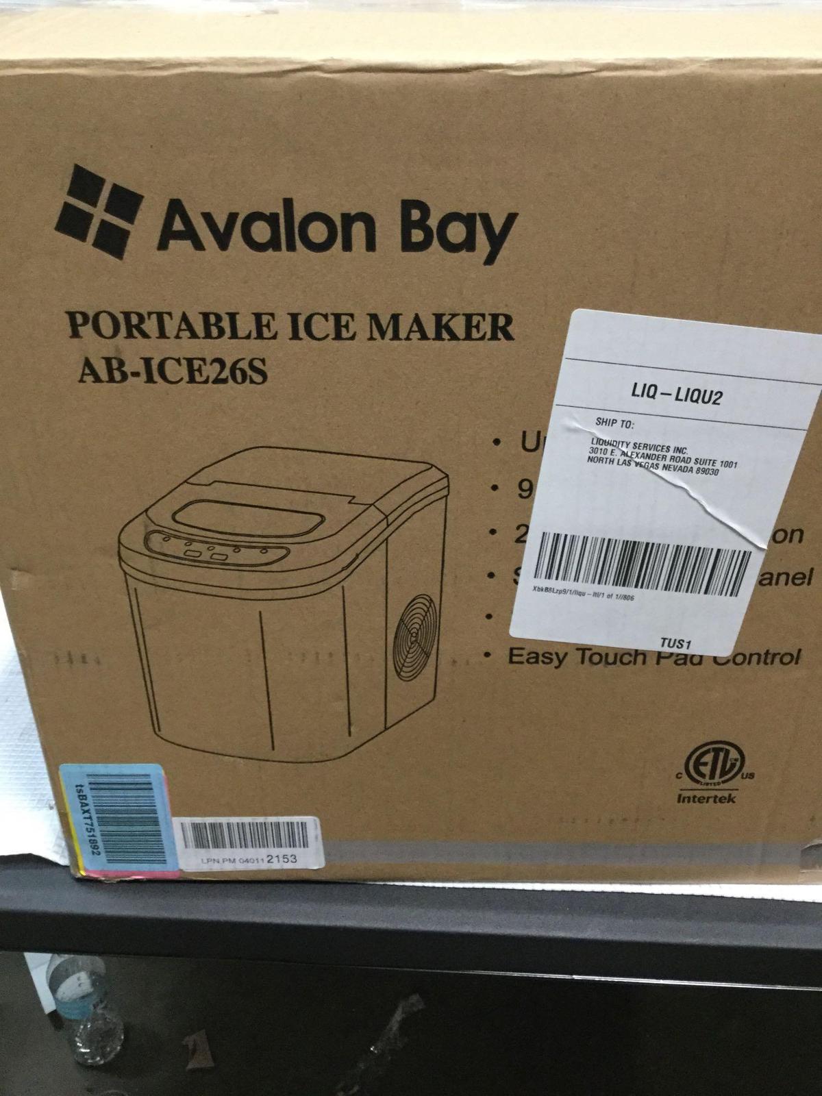 Avalon Bay AB-ICE26S Ice Maker Silver,$113 MSRP