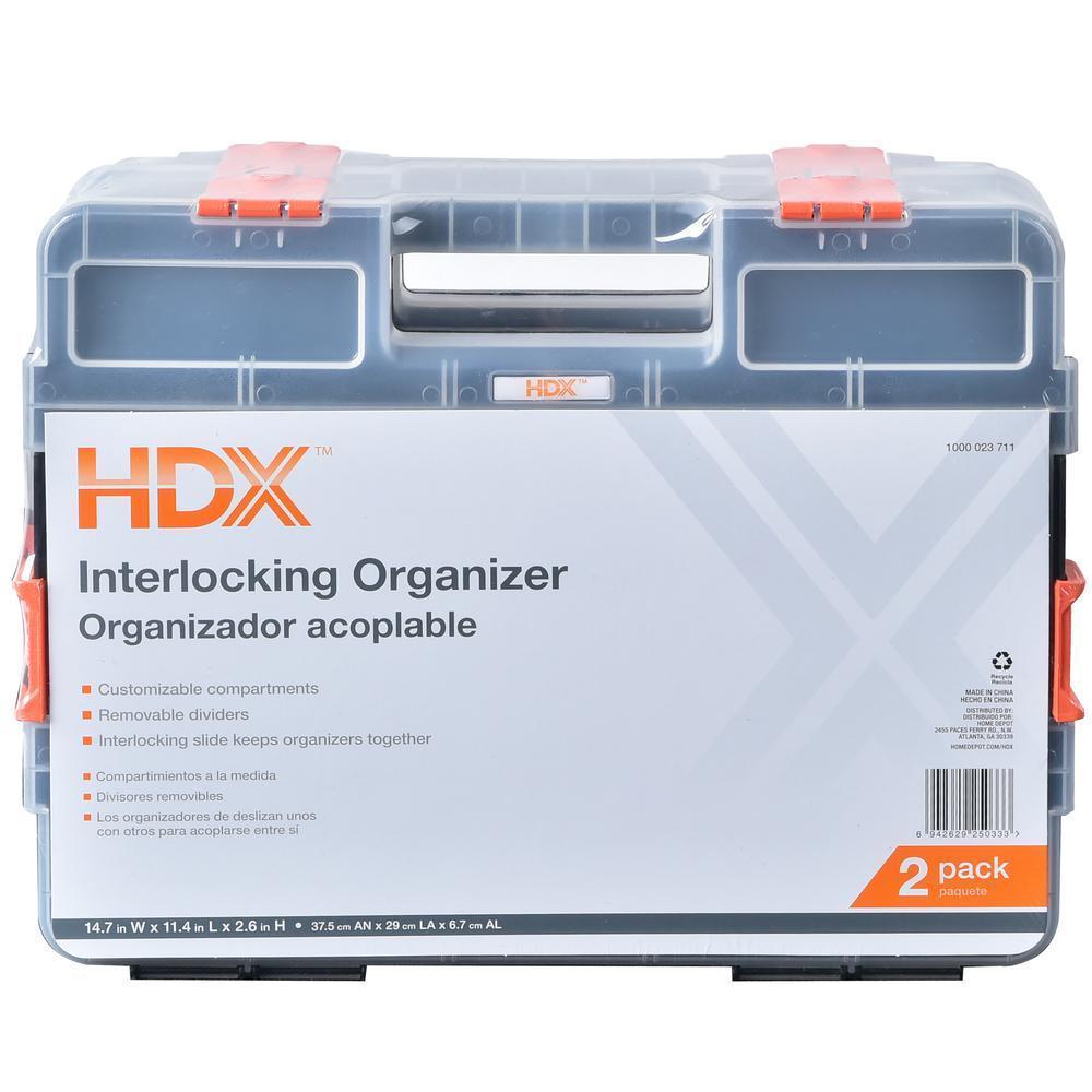 HDX 15-Compartment Interlocking Small Parts Organizer, $12 MSRP