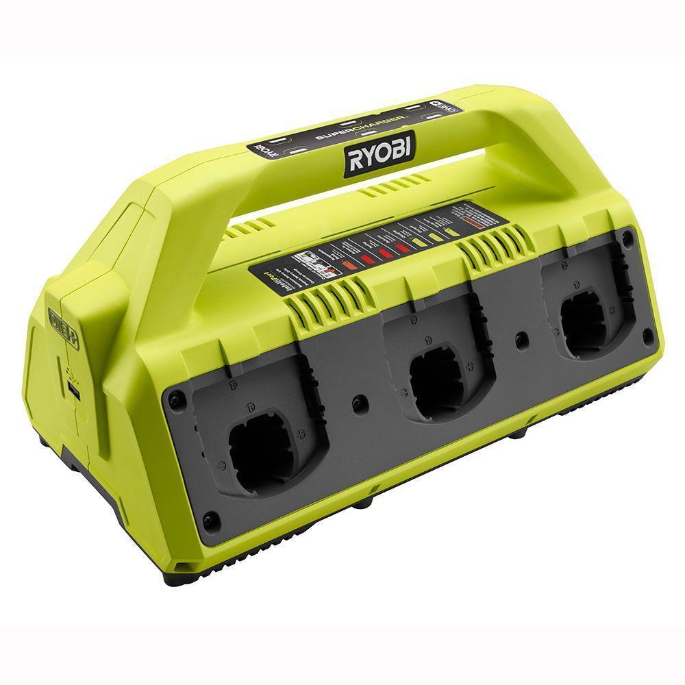 RYOBI 18-Volt ONE+ 6-Port Dual Chemistry IntelliPort SUPERCHARGER, $99 MSRP