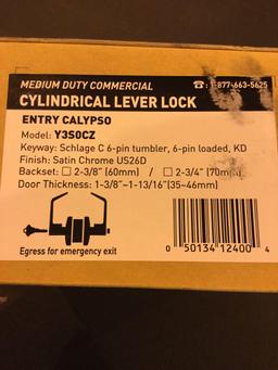 Arctek 2-3/4 in. Cylindrical Calypso Keyed Entry Door Lever with Latch, $9 MSRP
