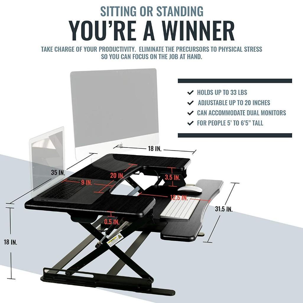 HeroDesk New! Height Adjustable Standing Desk - $199.99 MSRP