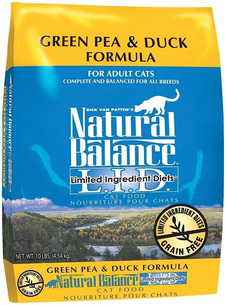 Natural Balance Green Pea & Duck Formula Dry Cat Food - 10 Lb