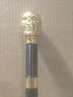 Brandy Smuggler Walking Cane Flask with Brass Skull handle $66.95 MSRP