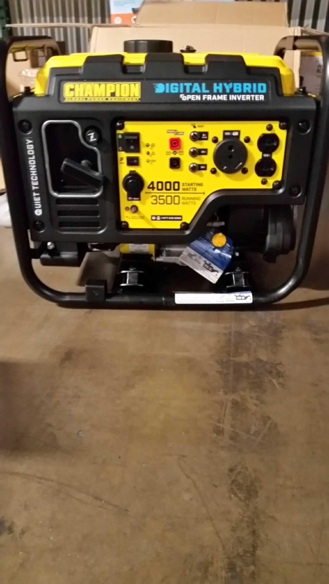 Champion Digital Hybrid Generator $600 MSRP